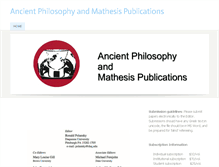 Tablet Screenshot of ancientphilosophy.com